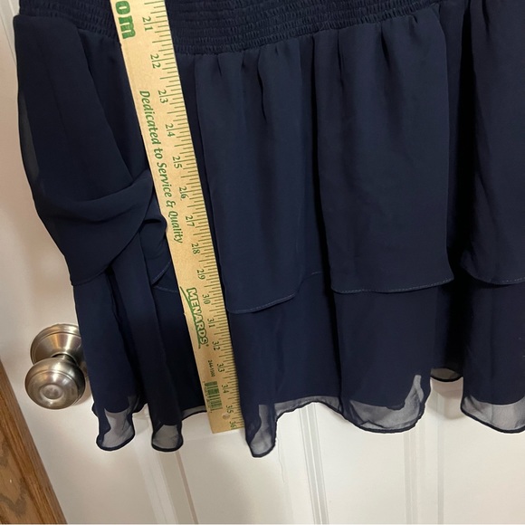 1. State Navy Blue Mock Neck Sleeveless Dress Size XL - Picture 7 of 8